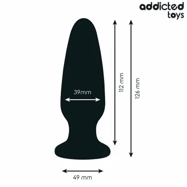 Plug Anal con Joya Silicona Talla L 12,6 cm | Addicted Toys