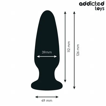 Plug Anal con Joya Silicona Talla L 12,6 cm | Addicted Toys