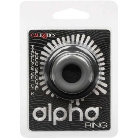 CALEXOTICS - ALPHA SET DE 2 ANILLOS PROLONG GRIS CALEXOTICS