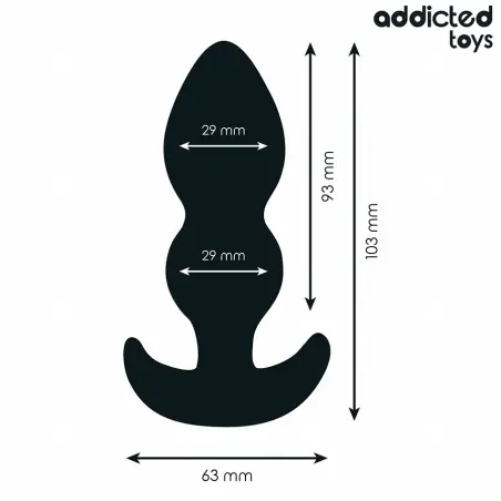 Plug Anal Silicona Talla S 10,3 cm | Addicted Toys