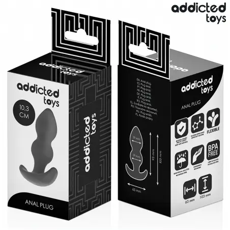 Plug Anal Silicona Talla S 10,3 cm | Addicted Toys