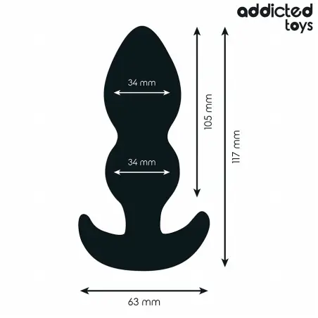 Plug Anal Silicona Talla L 11,7 cm | Addicted Toys