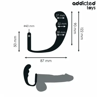 Plug Anal con Anillo Silicona Modelo 4 | Addicted Toys