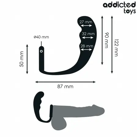 Plug Anal con Anillo Silicona Modelo 4 | Addicted Toys