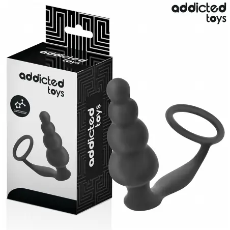 ADDICTED TOYS - PLUG ANAL CON ANILLO SILICONA MODELO 5