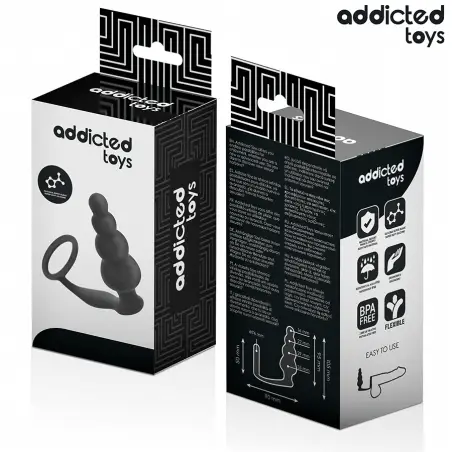 Plug Anal con Anillo Silicona Modelo 5 | Addicted Toys