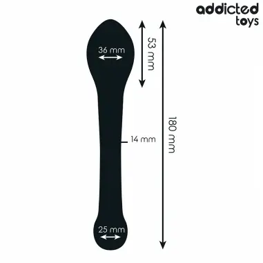 Estimulador Anal Doble Silicona 18 cm | Addicted Toys