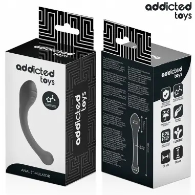 Estimulador Anal Doble Silicona 18 cm | Addicted Toys