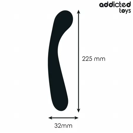 Masajeador Anal Doble Silicona 22,5 cm | Addicted Toys