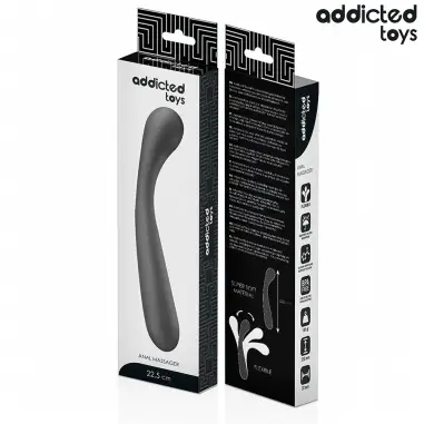 Masajeador Anal Doble Silicona 22,5 cm | Addicted Toys