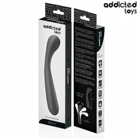 Masajeador Anal Doble Silicona 22,5 cm | Addicted Toys