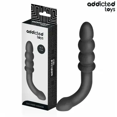 ADDICTED TOYS - MASAJEADOR ANAL DOBLE SILICONA 16,5 CM