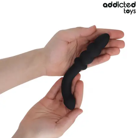 Masajeador Anal Doble Silicona 16,5 cm | Addicted Toys