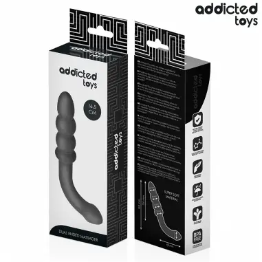 Masajeador Anal Doble Silicona 16,5 cm | Addicted Toys
