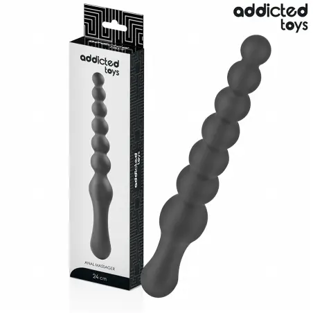 ADDICTED TOYS - MASAJEADOR ANAL DOBLE SILICONA 24 CM
