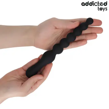 Masajeador Anal Doble Silicona 24 cm | Addicted Toys