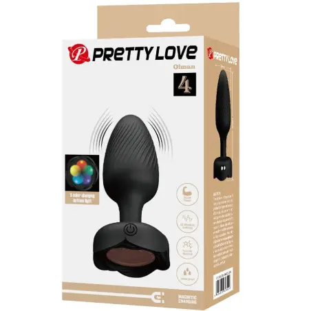 Olman Plug Anal con Luz LED 8.8 cm | Pretty Love