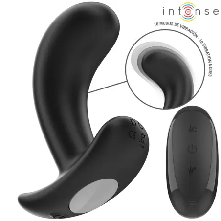 Chandler Plug Anal 10 Vibraciones Negro Control Remoto