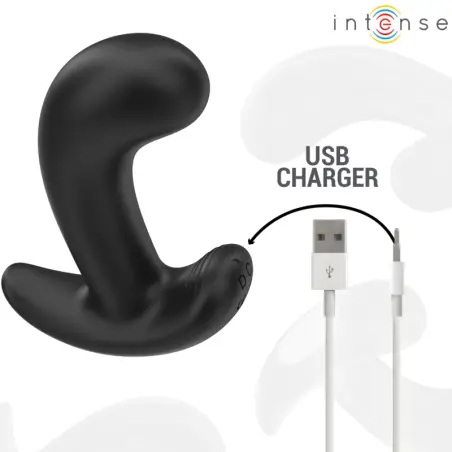 Chandler Plug Anal 10 Vibraciones Negro Control Remoto
