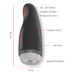 ONINDER - SEOUL MASTURBADOR MASCULINO DE COMPRESION Y VIBRACIÓN - APP GRATUITA ONINDER 2