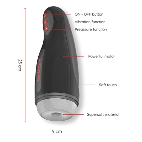 ONINDER - SEOUL MASTURBADOR MASCULINO DE COMPRESION Y VIBRACIÓN - APP GRATUITA ONINDER
