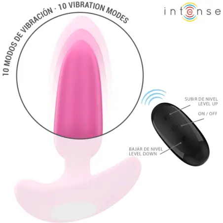 Ross Plug Anal 10 Vibraciones Rosa Control Remoto | Intense