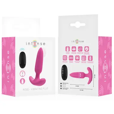 Ross Plug Anal 10 Vibraciones Rosa Control Remoto | Intense