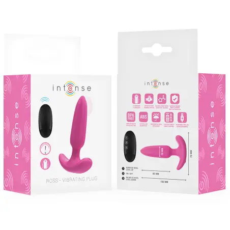 Ross Plug Anal 10 Vibraciones Rosa Control Remoto | Intense