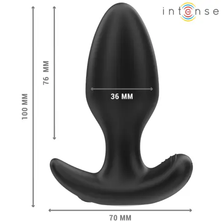 Joey Plug Anal 10 Vibraciones Negro Control Remoto | Intense
