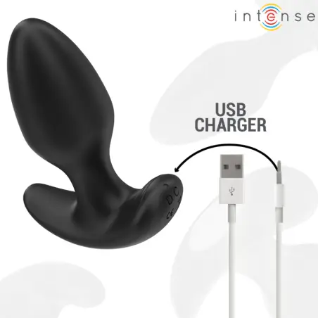Joey Plug Anal 10 Vibraciones Negro Control Remoto | Intense