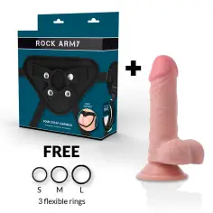 ROCKARMY - ARNES + DUAL DENSITY PANZER DILDO REALISTA 17 CM -O- 4.46 CM 2