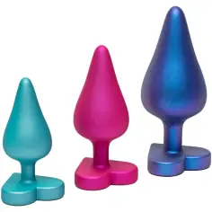 ROMP - LUSTER KIT DE ENTRENAMIENTO ANAL S/M/L CON BASE EN FORMA DE CORAZÓN