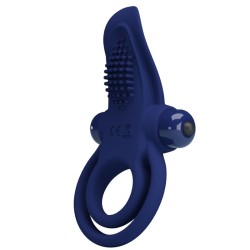 PRETTY LOVE - BRONSON DOBLE ANILLO CON VIBRACIÓN AZUL PRETTY LOVE MALE