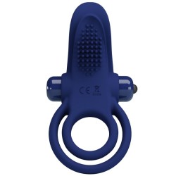 PRETTY LOVE - BRONSON DOBLE ANILLO CON VIBRACIÓN AZUL PRETTY LOVE MALE 2