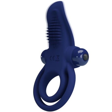 PRETTY LOVE - BRONSON DOBLE ANILLO CON VIBRACIÓN AZUL PRETTY LOVE MALE