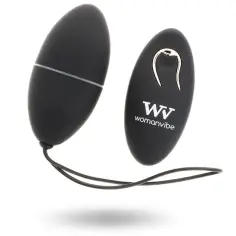 WOMANVIBE - ALSAN HUEVO CONTROL REMOTO NEGRO SILICONA NEGRO 2