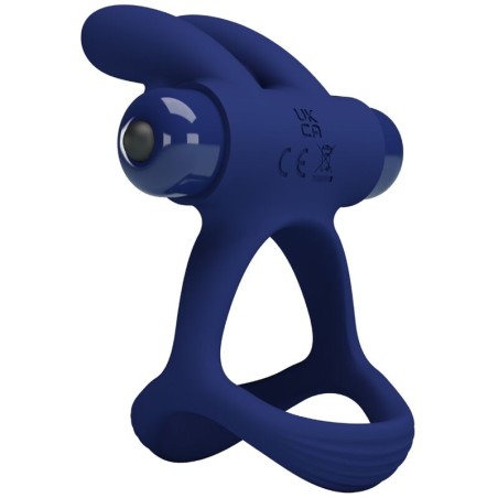 PRETTY LOVE - FRANCISCO DOBLE ANILLO VIBRADOR RABBIT AZUL PRETTY LOVE MALE