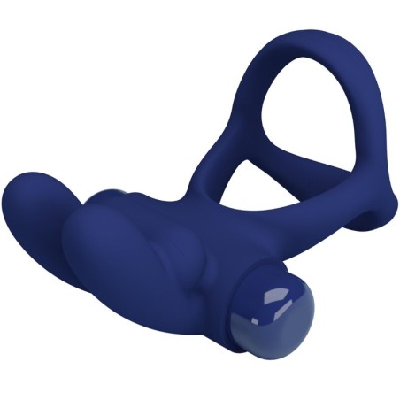 PRETTY LOVE - FRANCISCO DOBLE ANILLO VIBRADOR RABBIT AZUL PRETTY LOVE MALE