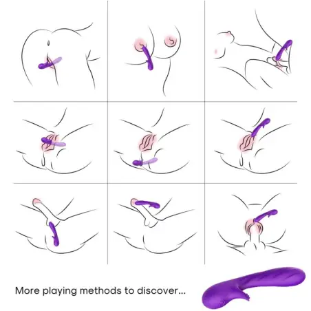 Romance Vibrador con Estimulador Violeta - 9 Modos | Armony