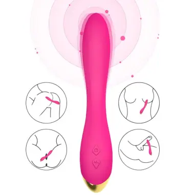 Flamingo Vibrador Multiposicion Fucsia - 9 Modos | Armony