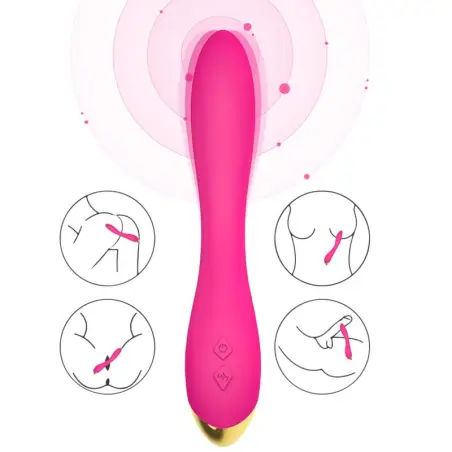 Flamingo Vibrador Multiposicion Fucsia - 9 Modos | Armony