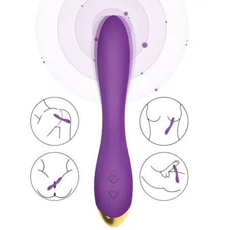 Flamingo Vibrador Multiposicion Violeta - 9 Modos | Armony