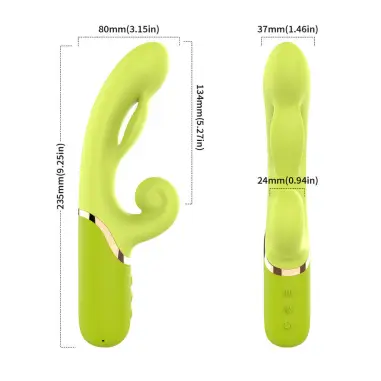 Vibrador Estimulador Punto a Inflable Verde | Armony