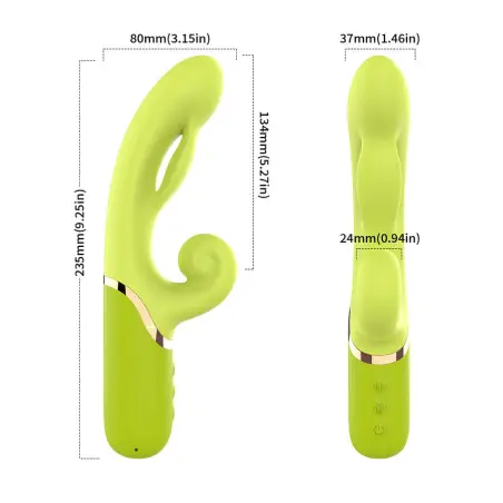 Vibrador Estimulador Punto a Inflable Verde | Armony