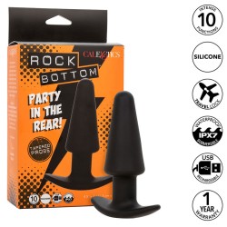 CALEXOTICS - ROCK BOTTOM PLUG ANAL CÓNICO 10 VIBRACIONES SILICONA NEGRO CALEXOTICS 2