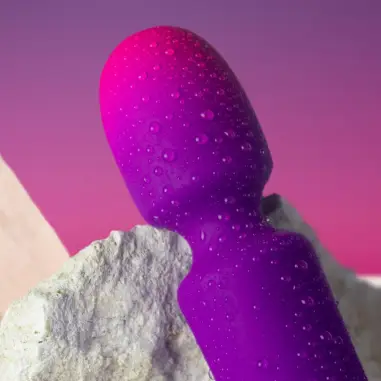 Off - Glo- Girl Vibrador Wand Mini Morado | Rocks