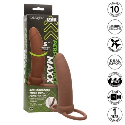 CALEXOTICS - MAXX DOBLE PENETRADOR GRUESO 10 VIBRACIONES MULATO CALEXOTICS 2