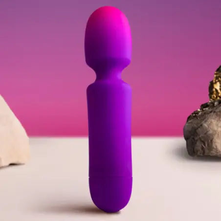 Off - Glo- Girl Vibrador Wand Mini Morado | Rocks