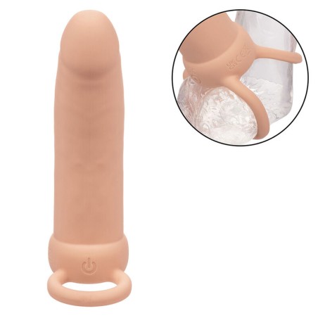 CALEXOTICS - MAXX DOBLE PENETRADOR GRUESO 10 VIBRACIONES NATURAL CALEXOTICS