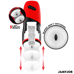 JAMYJOB - XPEED MASTURBADOR VAGINA AUTOMÁTICO 5 MODOS DE EMPUJE Y EFECTO SONIDO JAMYJOB 2